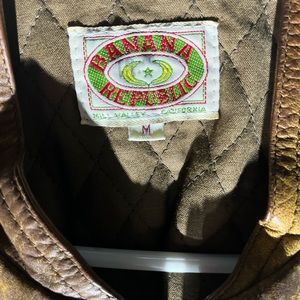 RETRO BANANA REPUBLIC LEATHER VEST